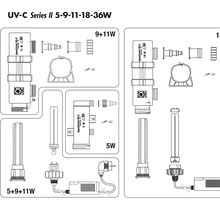 AquaCristal UV-C (5,9,11,18,36W)