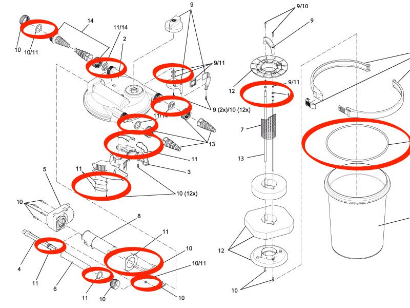 Ersatz-Set Dichtungen FiltoClear