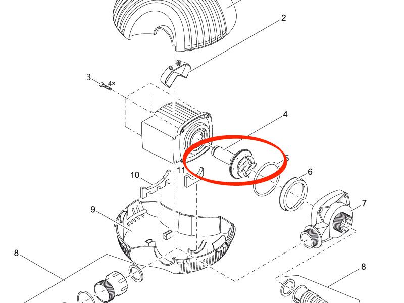 Ersatzrotor AquaMax Eco 8500