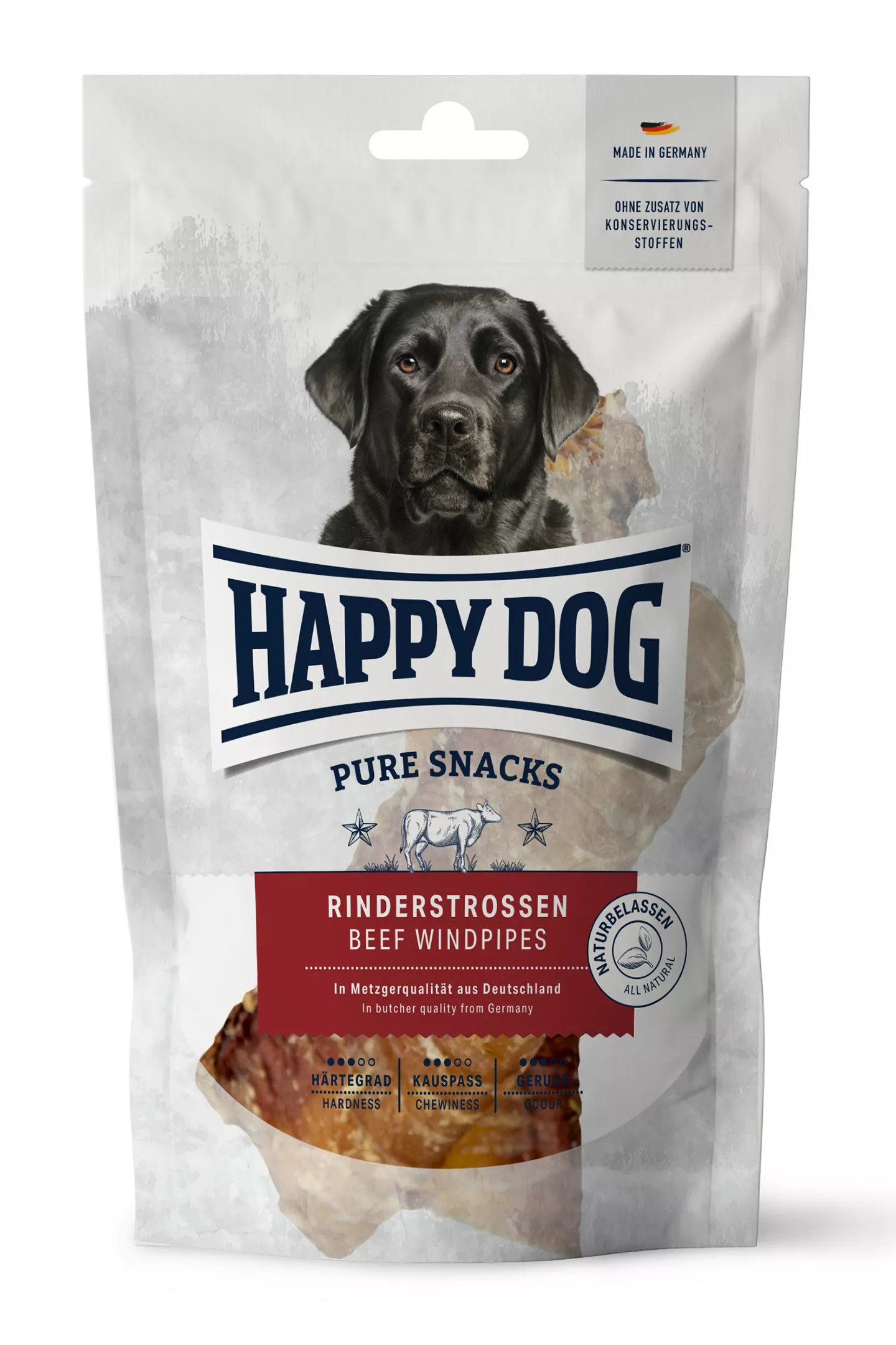 Happy Dog 250 g Rinderstrossen ohne Zusatzstoffe