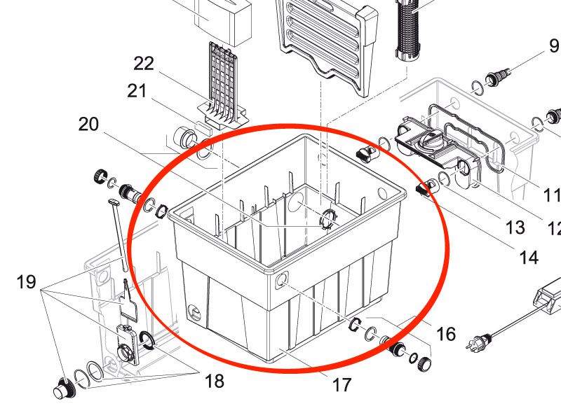 Oase Behälter BioTec 18 gestanzt