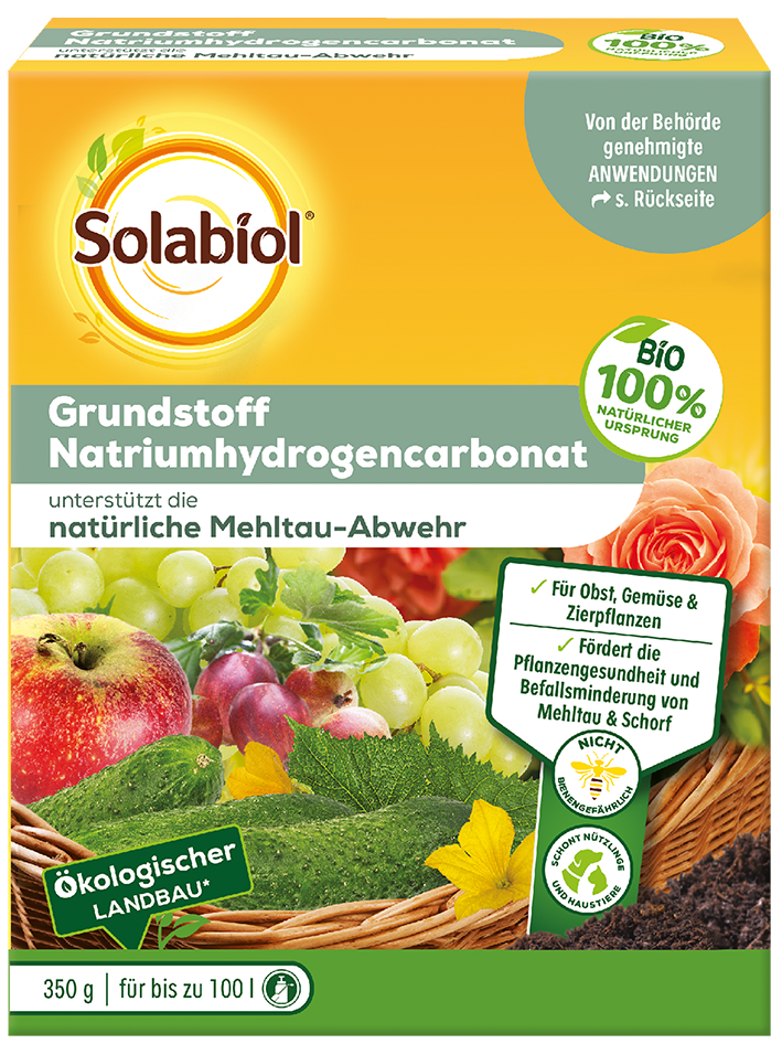 Solabiol Grundstoff Natriumhydrogencarbonat Echter Mehltau Apfelfschorf 350 g