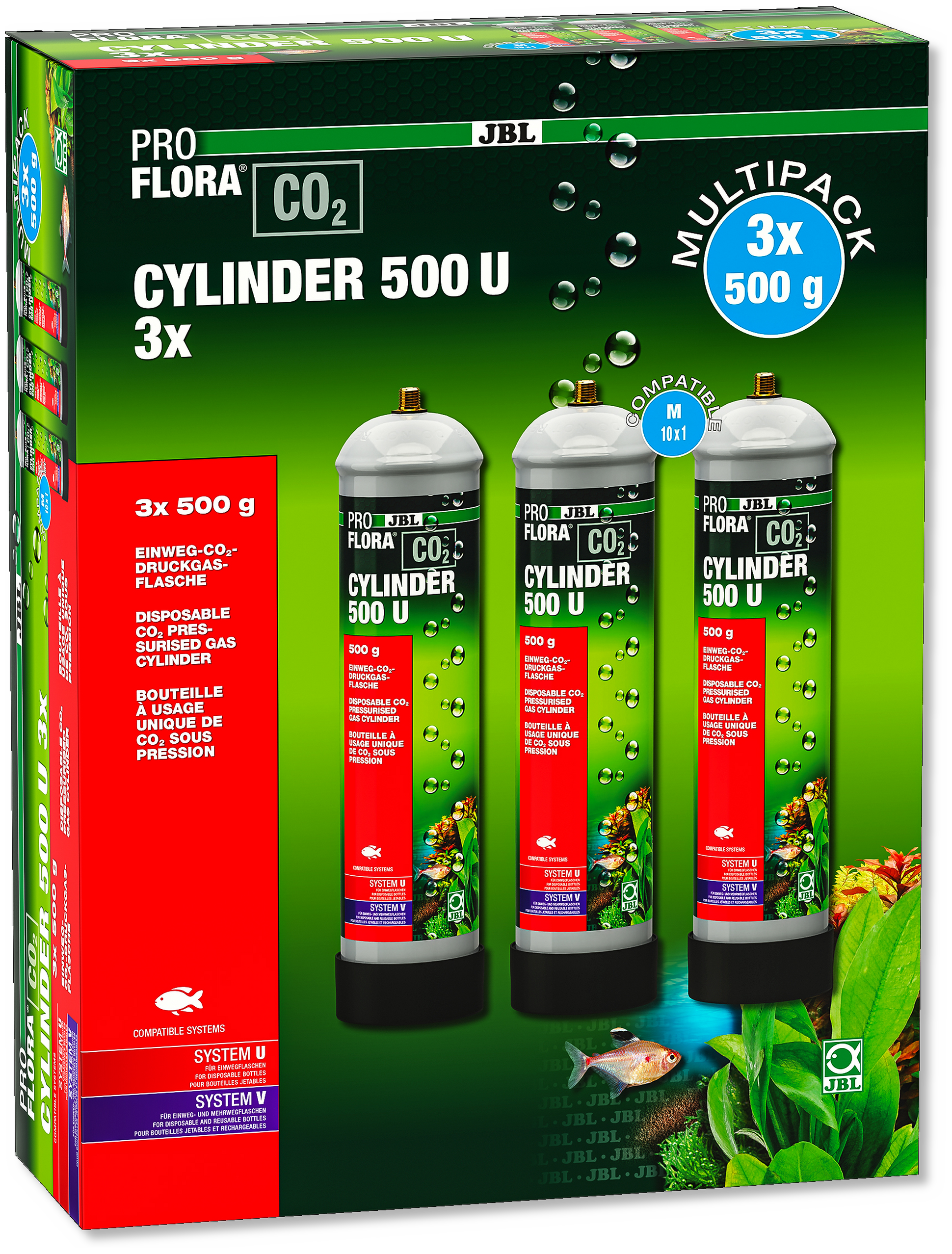 JBL PROFLORA CO2 CYLINDER 500 U 3x