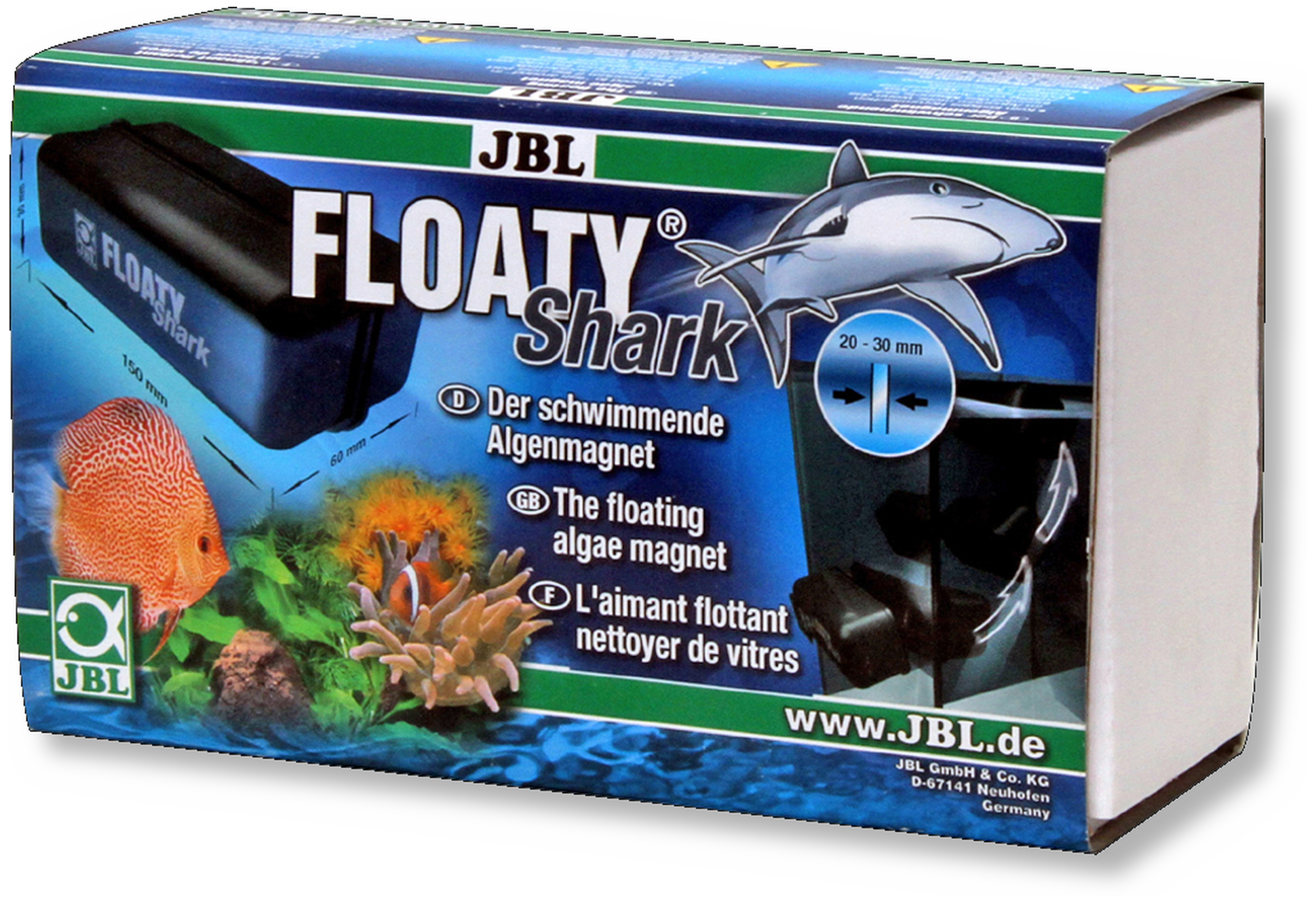 JBL FLOATY Shark Algenmagnet