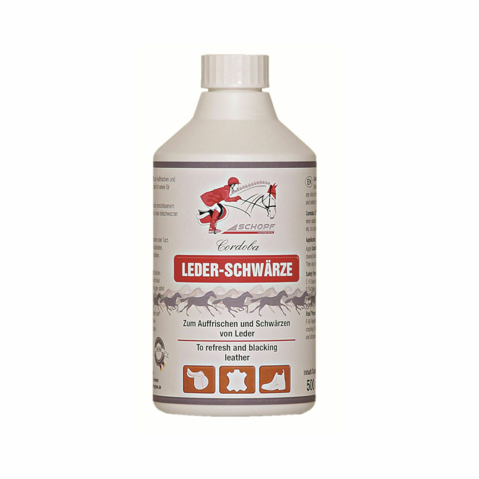 Schopf Riders Cordoba Leder-Schwärze Färbemittel 250ml