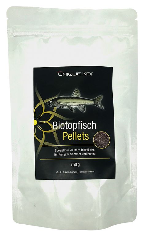 Unique Koi Biotopfisch Pellets 1,50 kg Ø 1,2 - 1,4 mm 