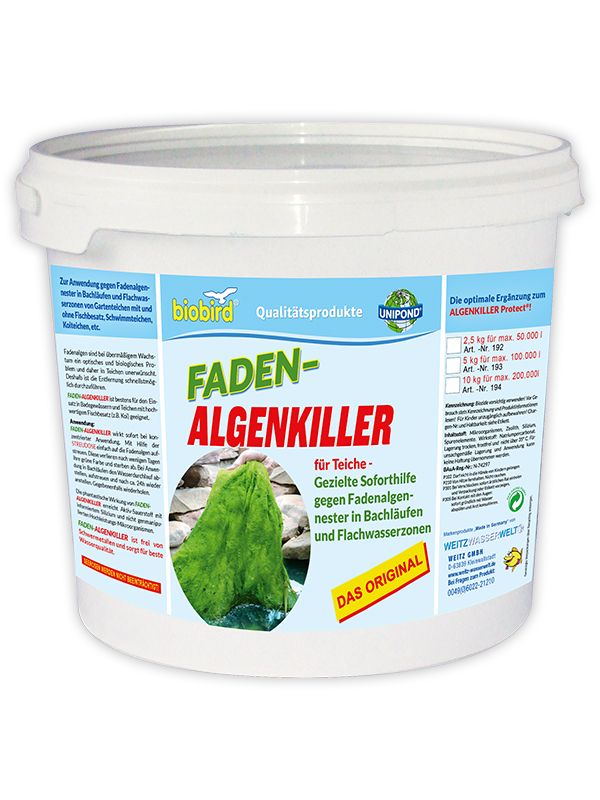 FADEN-ALGENKILLER für Teiche 10 kg für max. 200.000 Liter