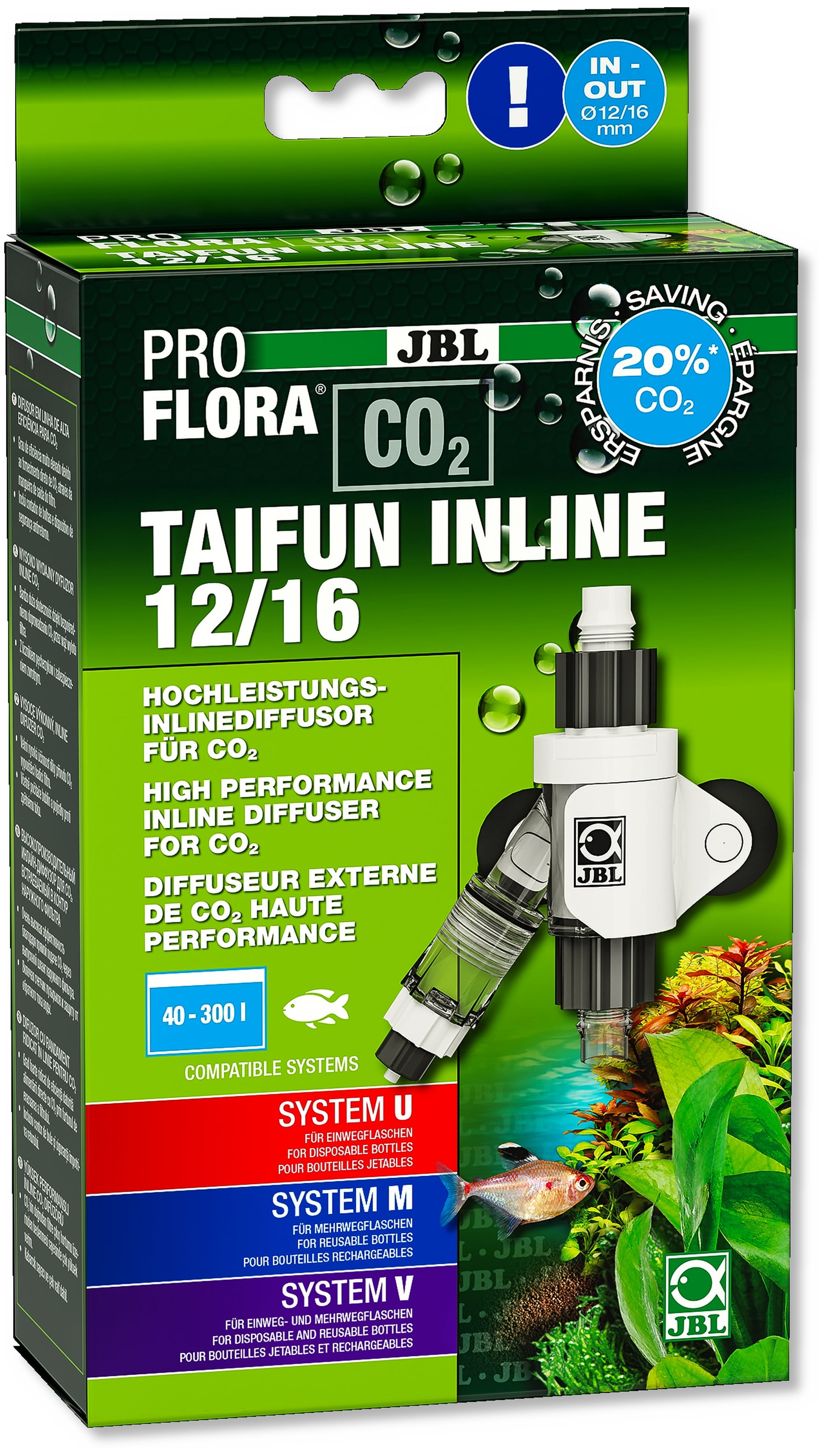 JBL PROFLORA CO2 TAIFUN INLINE 16/22