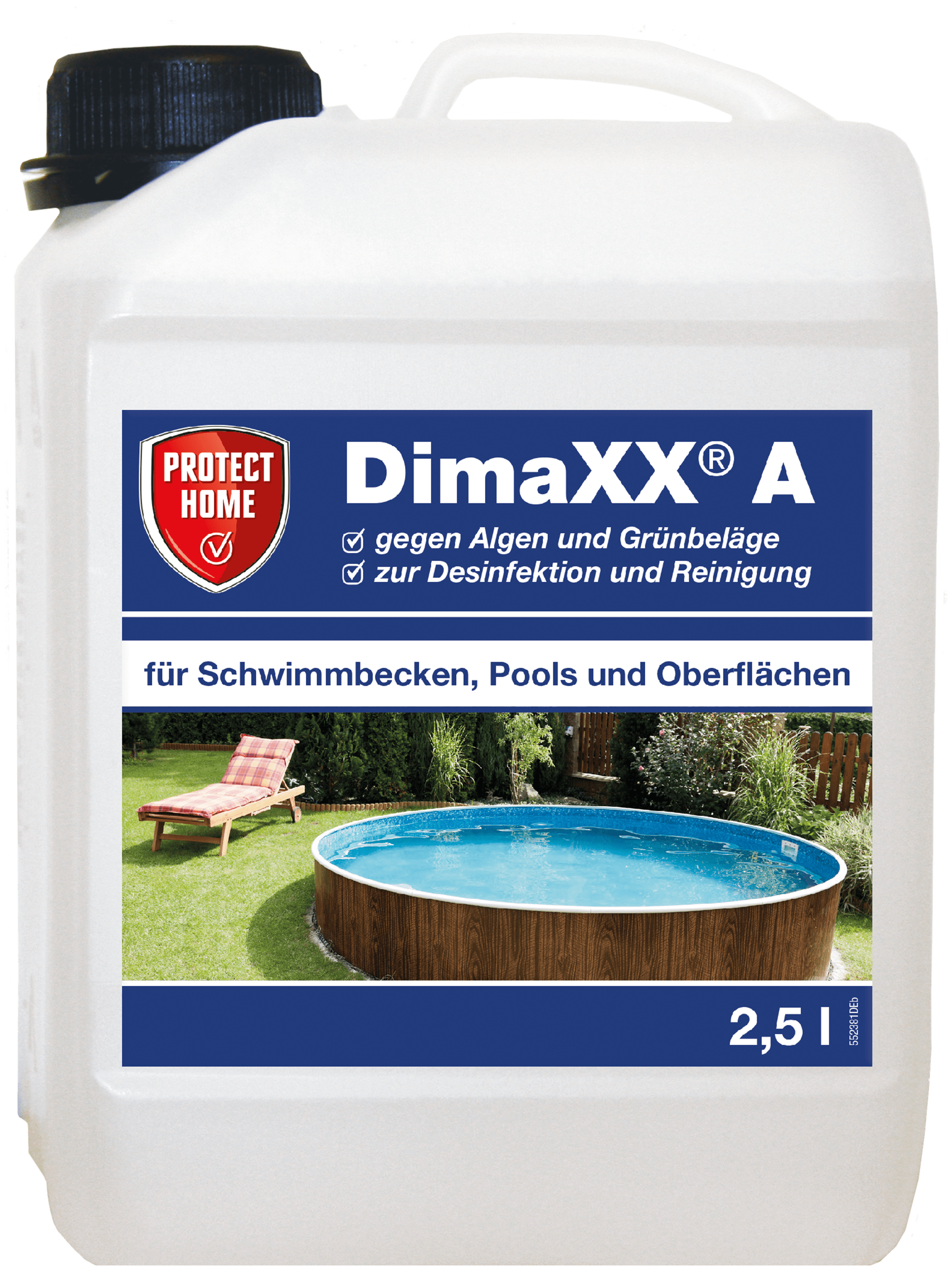 Protect Home DimaXX A Desinfektion und Reinigung von Schwimmbecken 2,5 l