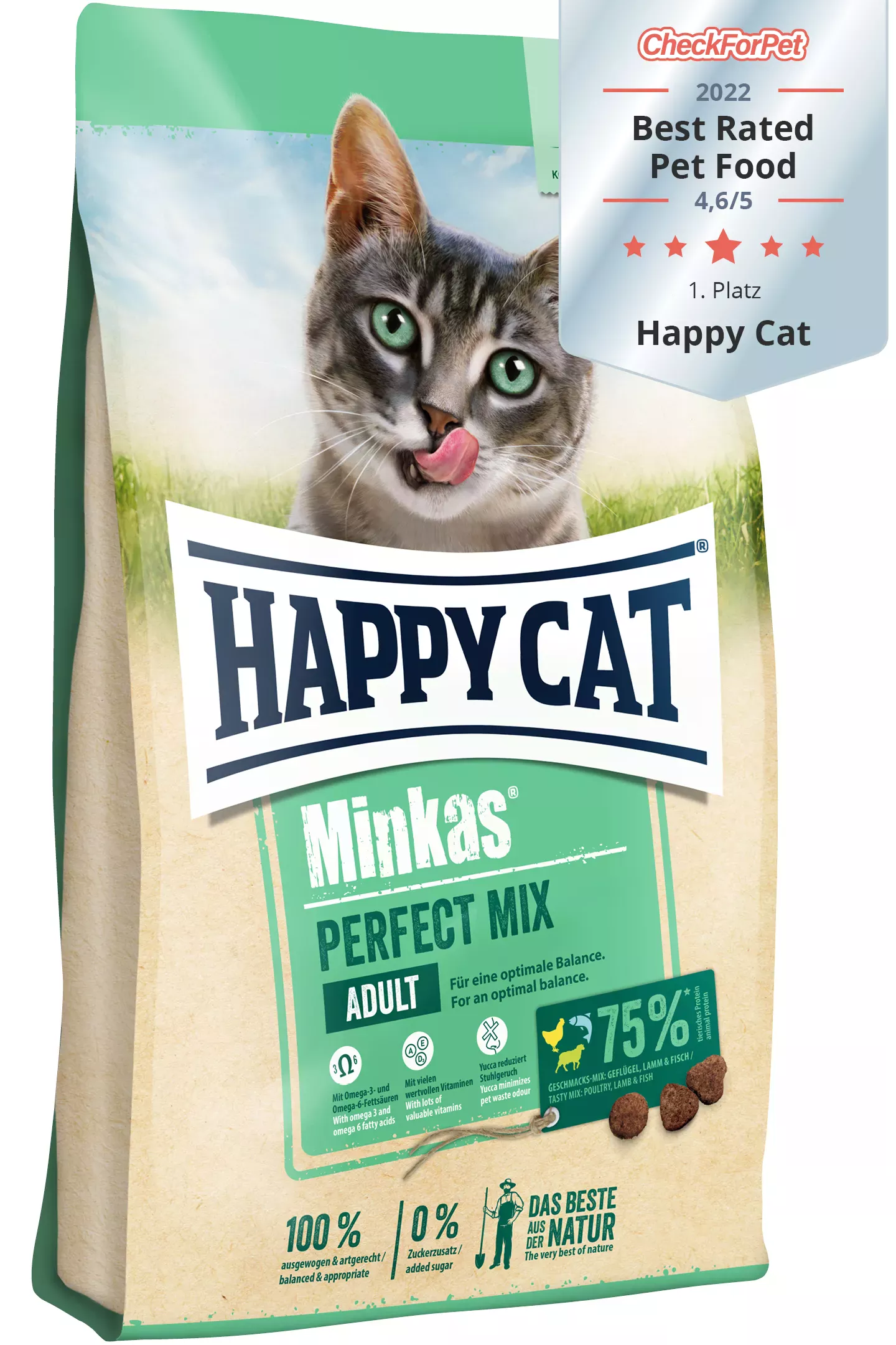 Happy Cat Minkas Perfect Mix Geflügel, Fisch & Lamm 1,5 kg 