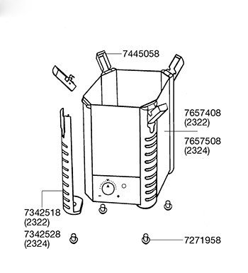 Eheim Filterbehälter mit Heizer (230V/50Hz) für 2322