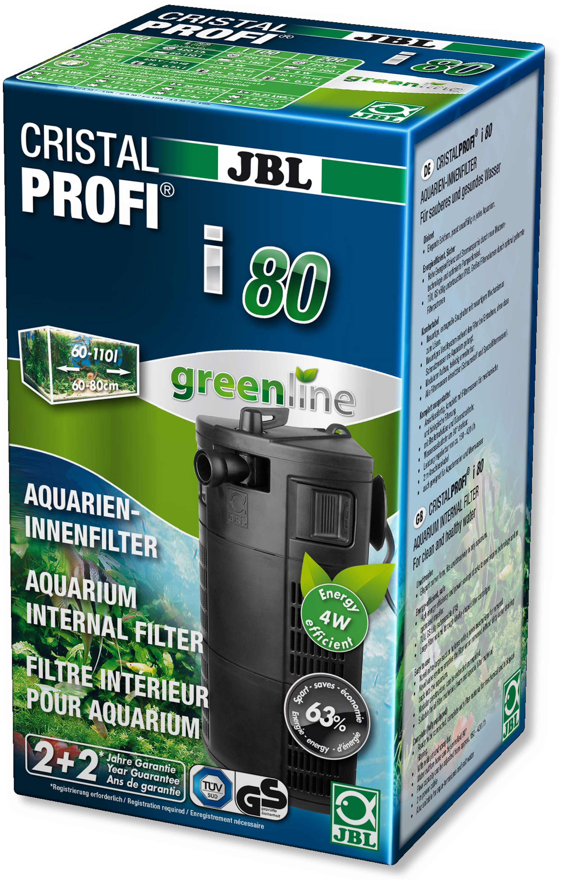 JBL CRISTALPROFI i80 greenline Innenfilter